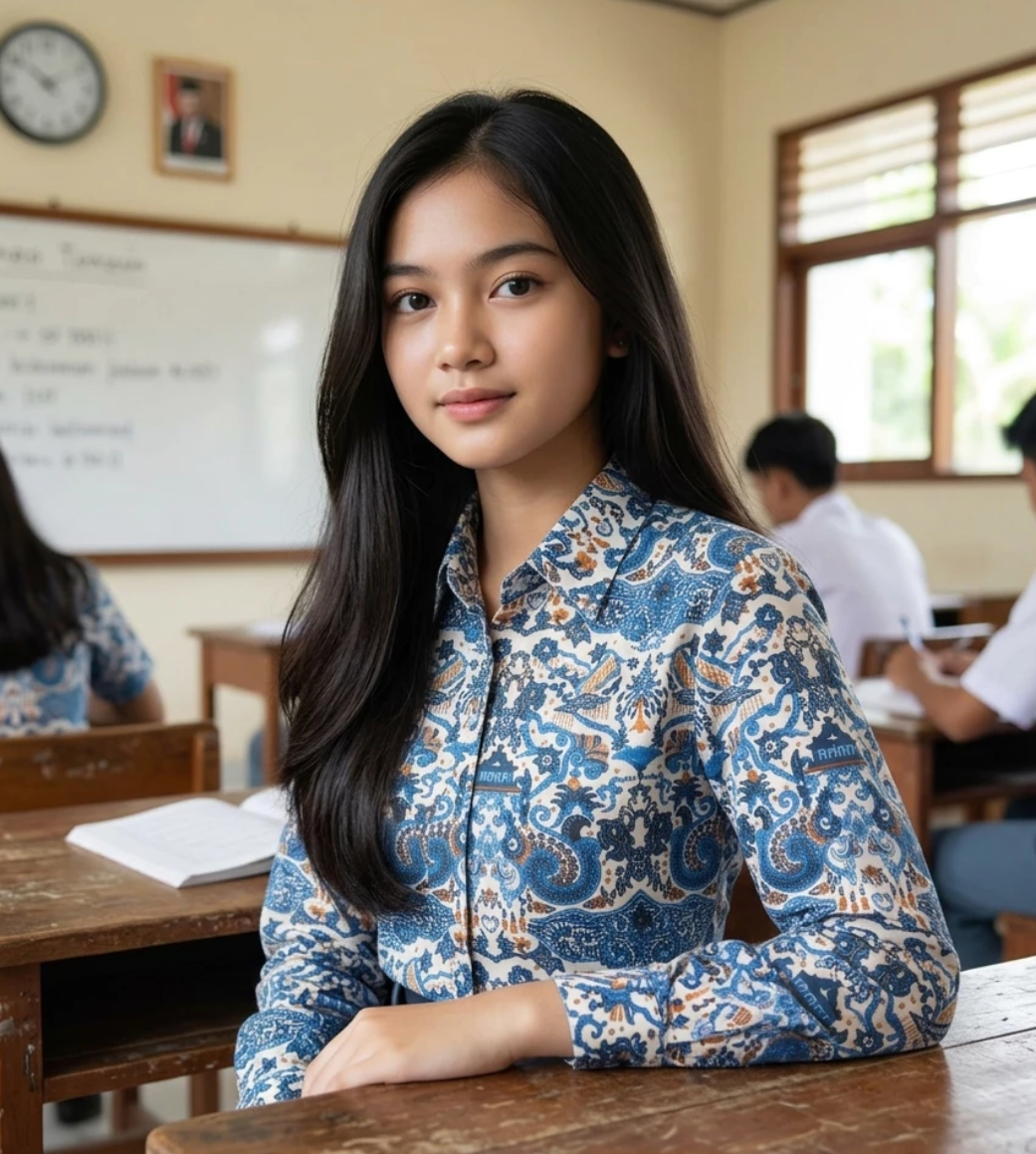 Seragam Batik Lengan Panjang Sekolah Untuk SMA-SMK Provinsi Jawa Barat - Gambar 5
